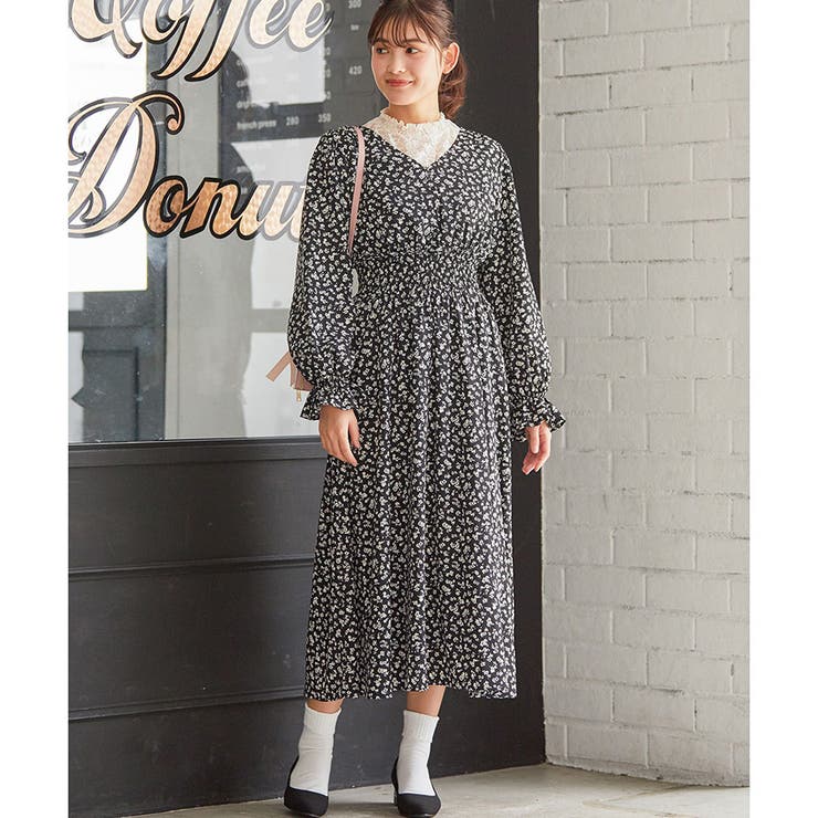 ワンピース Vネック フェミニン 品番 Hnsw Honeys ハニーズ のレディースファッション通販 Shoplist ショップリスト