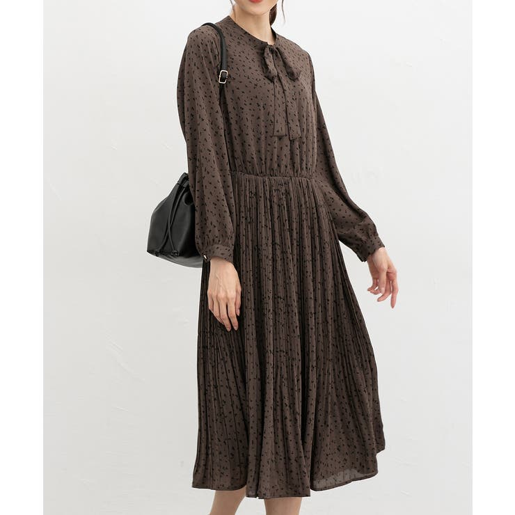 モカ×クロ | ワンピース 長袖 ロング丈 | Honeys