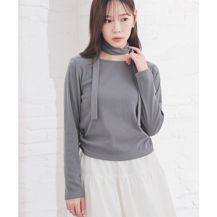 チャコール | トップス カットソー 長袖 | Honeys