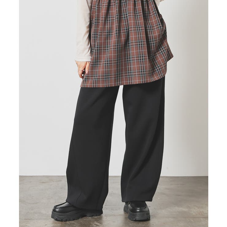 ブラック | ボトムス パンツ カーブパンツ | Honeys