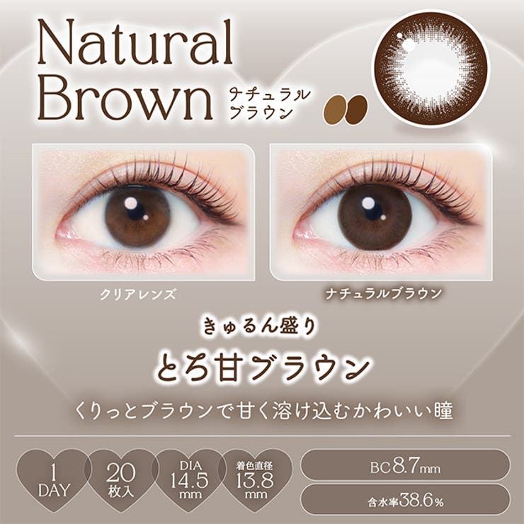 カラコン エバーカラー ワンデー ナチュラル モイストレーベル UV 1箱20枚入 度あり 度なし 14.5mm 新木優子 EverColor 1day UVカット カラーコンタクト