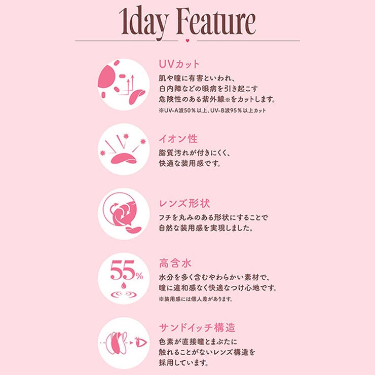 カラコン モラクワンデー【1箱10枚入】度あり 度なし 14.2mm 宮脇咲良　 MOLAK 1day UVカット 低含水 カラー コンタクト