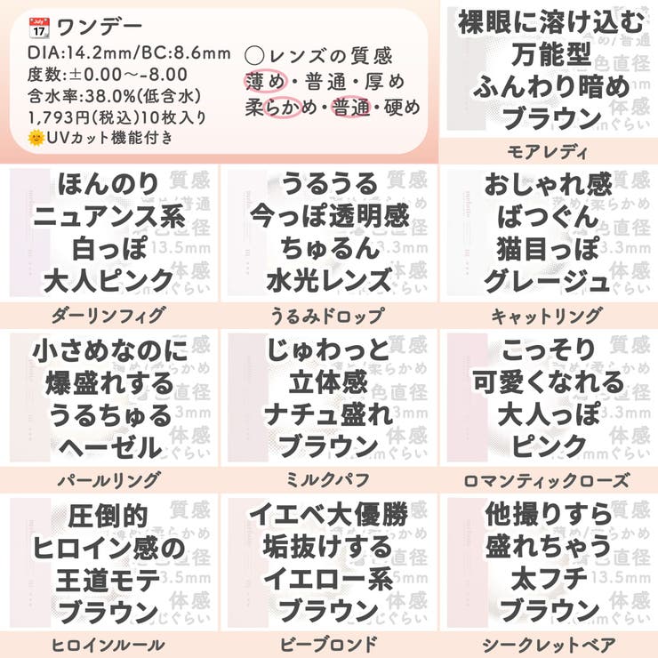 カラコン メロット ワンデー【1箱10枚入】度あり 度なし 14.2mm 吉田朱里 melotte 1day UVカット 低含水 カラー コンタクト