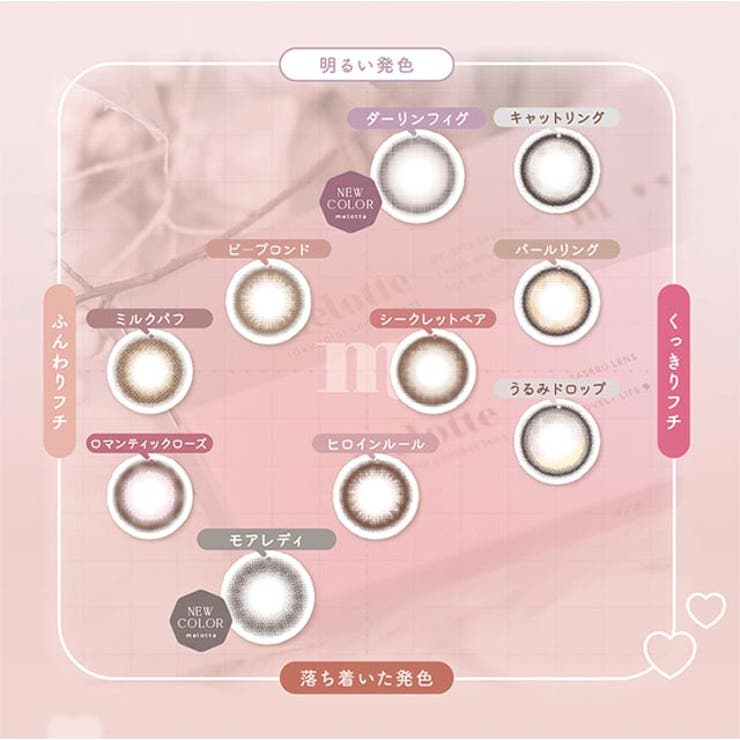 カラコン メロット ワンデー【1箱10枚入】度あり 度なし 14.2mm 吉田朱里 melotte 1day UVカット 低含水 カラー コンタクト