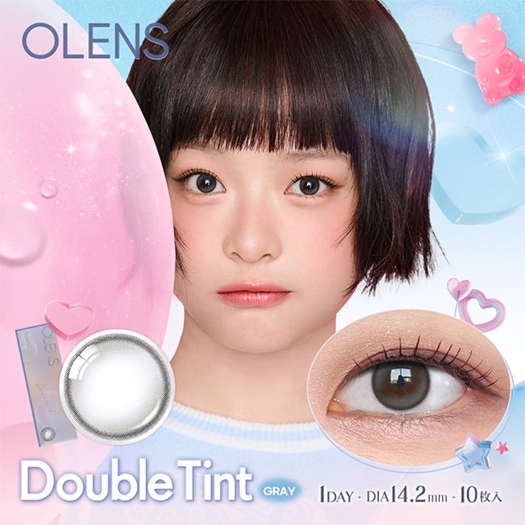【2箱セット】カラコン オーレンズ 10枚 1day OLENS NewJeans 韓国 裸眼 水光 POPLENS ニュージーンズ ダブルティント グローイ ビビリング エンディング スカンディ 度あり 度なし 