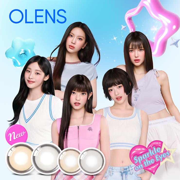 【2箱セット】カラコン オーレンズ 10枚 1day OLENS NewJeans 韓国 裸眼 水光 POPLENS ニュージーンズ ダブルティント グローイ ビビリング エンディング スカンディ 度あり 度なし 