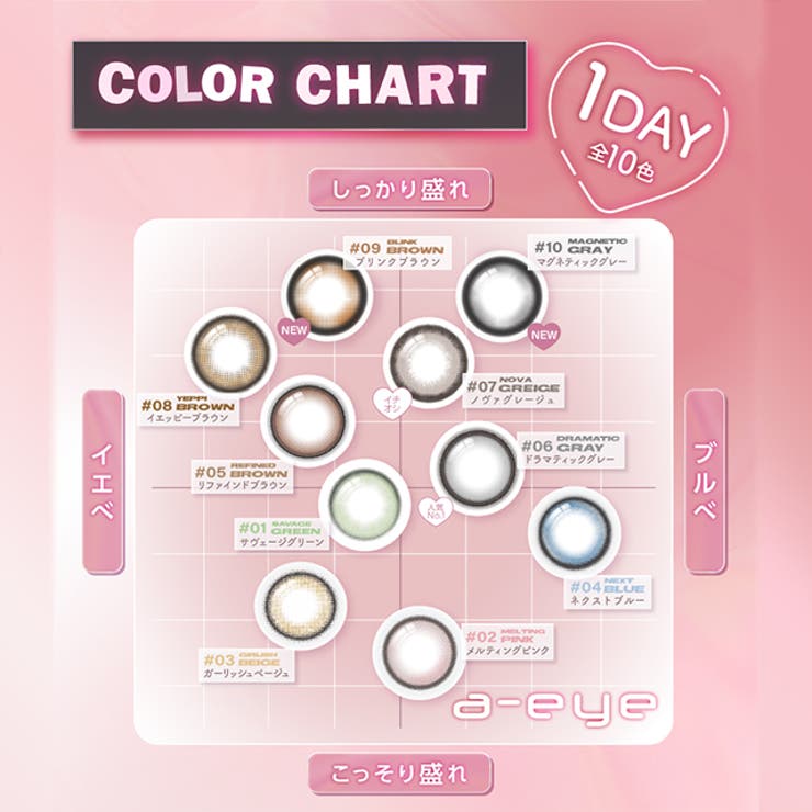 カラコン ワンデー リフレアエーアイ 1箱10枚入 度あり 度なし 14.0mm 14.5mm BABYMONSTER ベイビーモンスター Refrear 1day UVカット 低含水 カラー コンタクト エーアイ