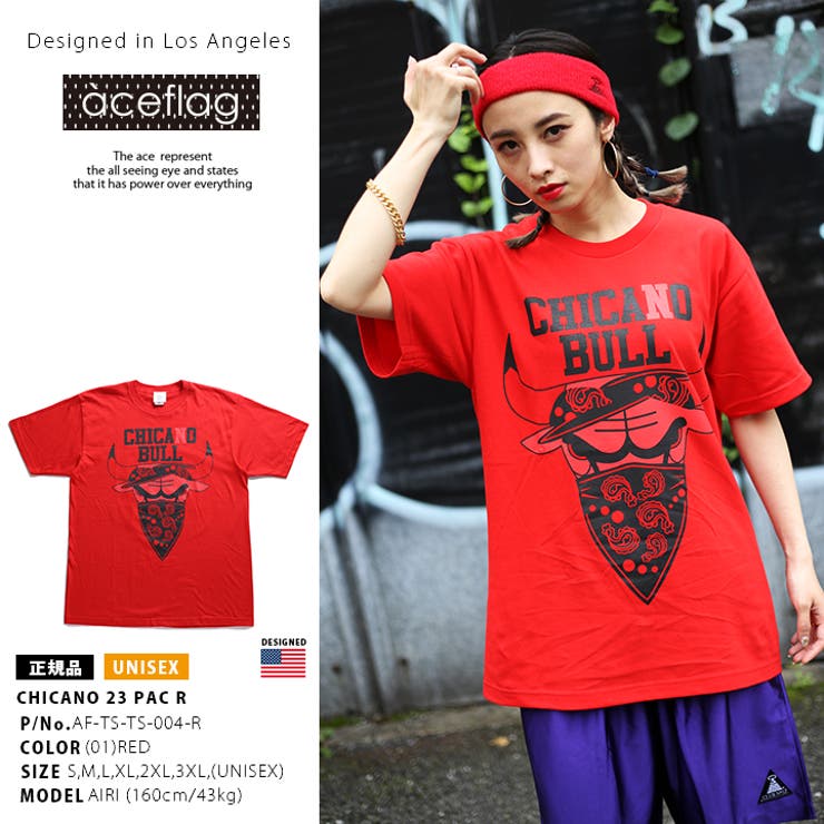 Tシャツ ≪CHICANOBULLS≫ ACEFLAG[品番：HKHM0004503]｜本格派大人のB