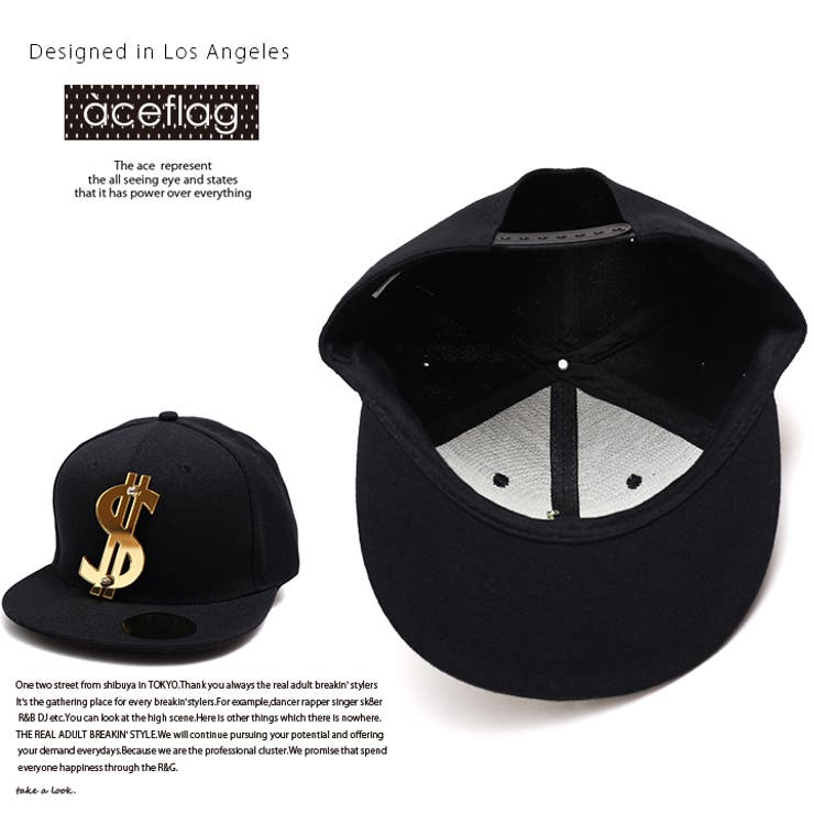 キャップ ≪GOLD DOLLARLOGO[品番：HKHM0000656]｜本格派大人のB