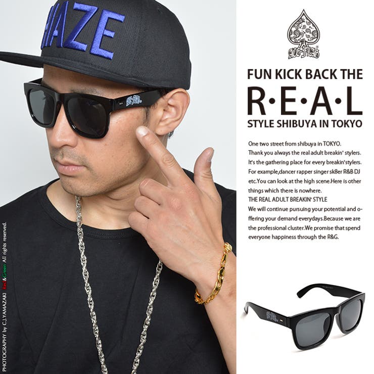 サングラス【AF SG 004】当店のモデルが撮影で愛用しているACEFLAGロ… | 本格派大人のB系 | 詳細画像2 