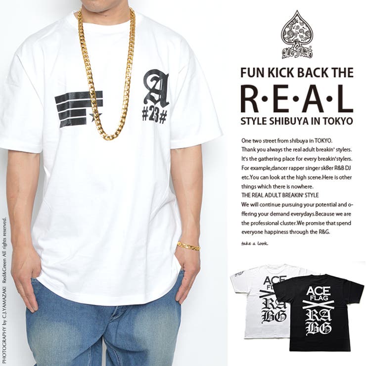 b系ヒップホップストリート系ファッションメンズレディースTシャツ【AF-TS-TS-010】≪BACKBIGLOGOPRINTED≫ACEFLAGエースフラッグ半袖クルーネックモノトーン国旗胸プリントMLXL2XL3XL大きいサイズ白黒02P23Aug15【楽ギフ_包装】