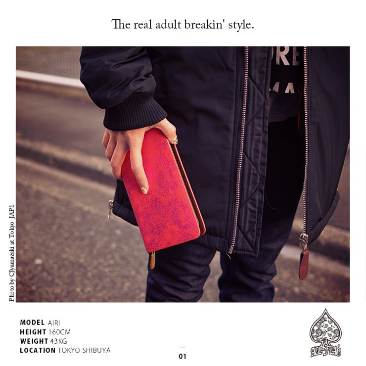 財布≪GLITTERPINK WALLET≫長財布 ACEFLAG[品番：HKHM0000691