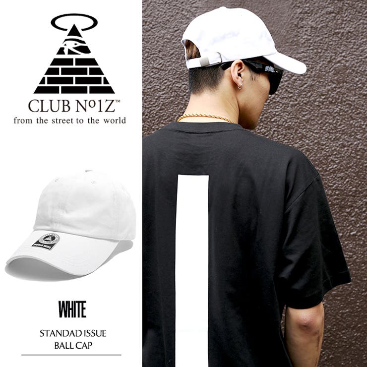 b系ヒップホップストリート系ファッションメンズレディースキャップ【CN-CA-SB-028】≪STANDADISSUEBALLCAPWHITE≫クラブノイズCLUBNO1ZCAPベースボールボールキャップFサイズ（男女兼用）正規品P08Apr16【楽ギフ_包装】