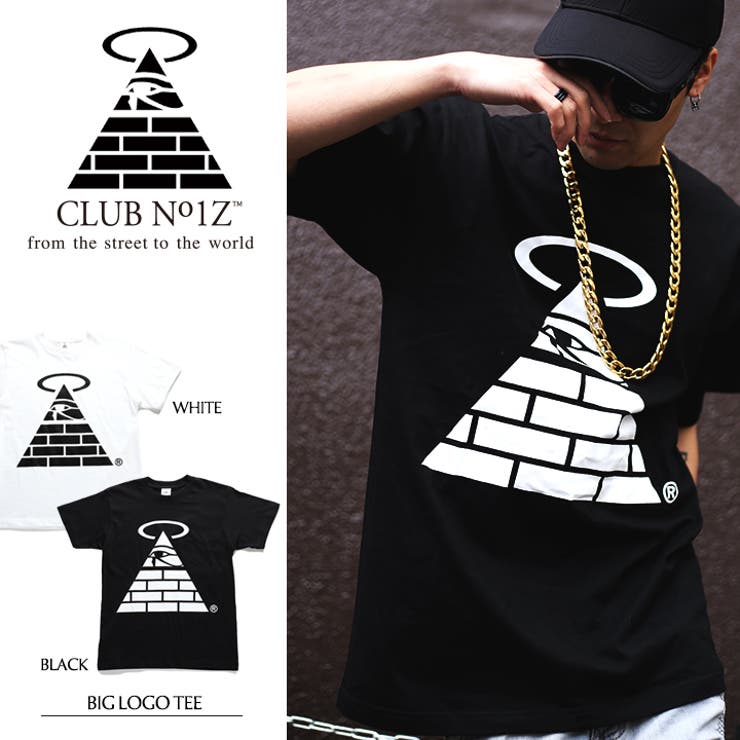 b系ヒップホップストリート系ファッションメンズレディースTシャツ【CN-TS-TS-021】≪MONOTONEBIGLOGOTEE≫クラブノイズCLUBNO1ZDEATHPYRAMIDデスピラミッドブランドアイコン定番SMLXL大きいサイズ正規品02P26Mar16【楽ギフ_包装】