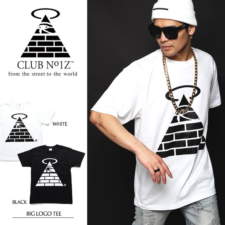 b系ヒップホップストリート系ファッションメンズレディースTシャツ【CN-TS-TS-021】≪MONOTONEBIGLOGOTEE≫クラブノイズCLUBNO1ZDEATHPYRAMIDデスピラミッドブランドアイコン定番SMLXL大きいサイズ正規品02P26Mar16【楽ギフ_包装】