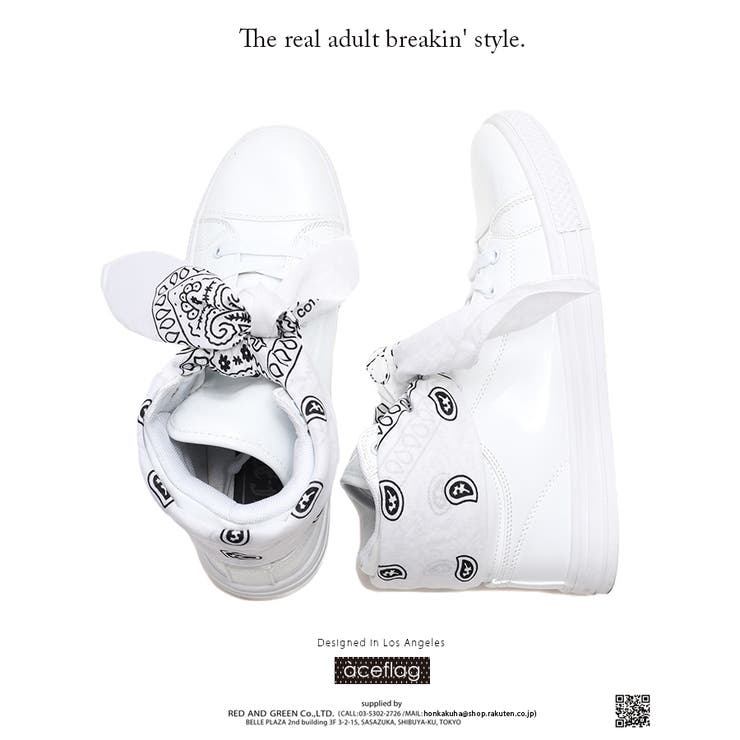 バンダナ付スニーカー エースフラッグ ACEFLAG[品番：HKHM0004731