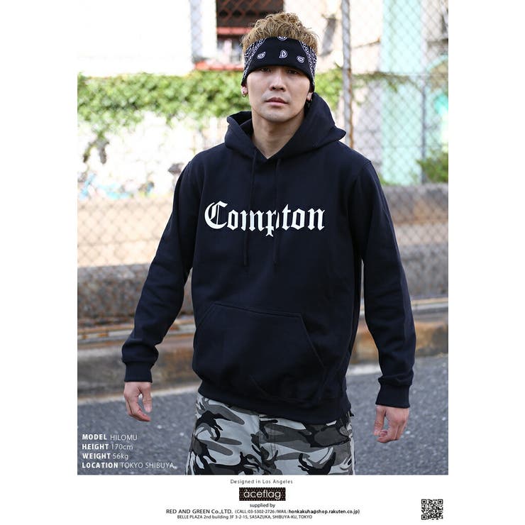 入手困難 エースフラッグ ACEFLAG パーカー スウェット Compton 楽天市場】ACE FLAG 上下セット 長袖 メンズ 黒/白 大きいサイズ
