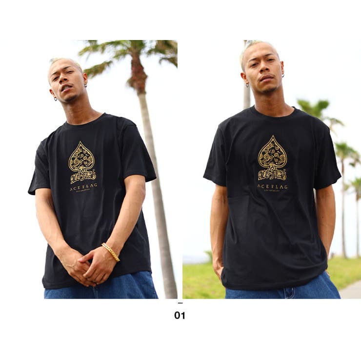 ACEFLAG(エースフラッグ)のTシャツ(ペイズリー柄)