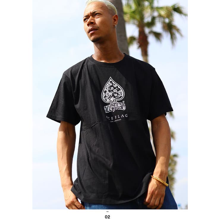 ACEFLAG(エースフラッグ)のTシャツ(ペイズリー柄)