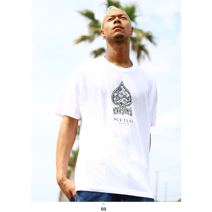 ACEFLAG(エースフラッグ)のTシャツ(ペイズリー柄)
