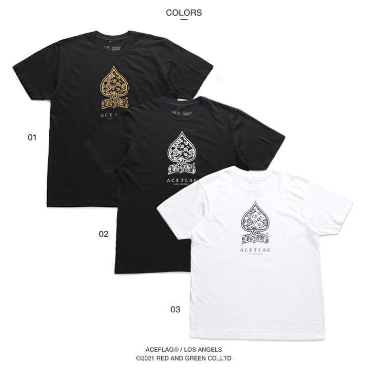 ACEFLAG(エースフラッグ)のTシャツ(ペイズリー柄)