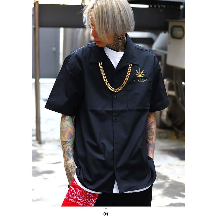 半袖シャツACE FLAG エースフラッグ | 本格派大人のB系  | 詳細画像3 