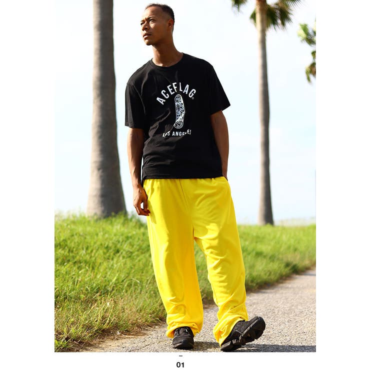 スウェットパンツACE FLAG ロングパンツ[品番：HKHM0005959]｜本格派大人のB系  （ホンカクハオトナノビーケイ）のメンズファッション通販｜SHOPLIST（ショップリスト）