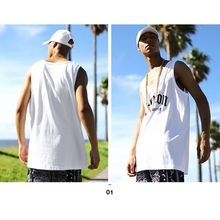 ACEFLAG(エースフラッグ)のTシャツ(コンプトン・Compton)のブランド説明文入り画像(モデル画像1)