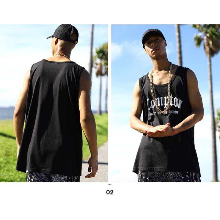 ACEFLAG(エースフラッグ)のTシャツ(コンプトン・Compton)モデル着用画像3
