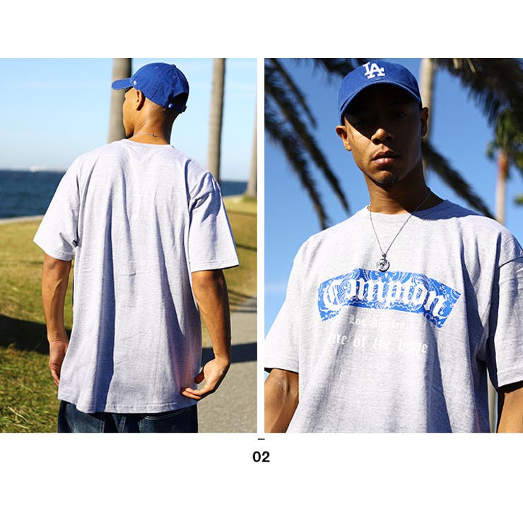 ACEFLAG(エースフラッグ)のTシャツ(ペイズリー柄)モデル着用画像4