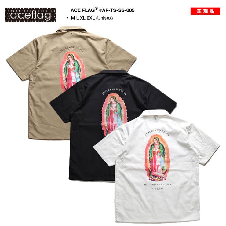 半袖シャツACE FLAG メンズ[品番：HKHM0006388]｜本格派大人のB系