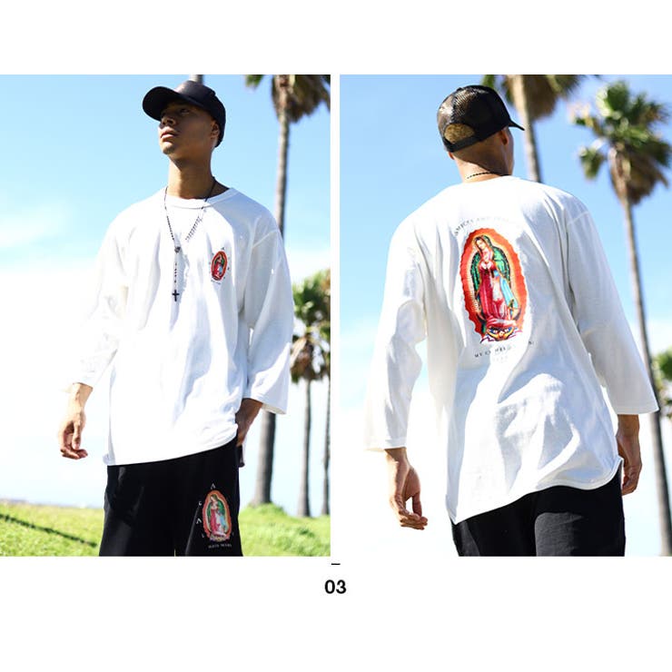 ACEFLAG(エースフラッグ)のロンT(長袖Tシャツ)モデル着用画像3