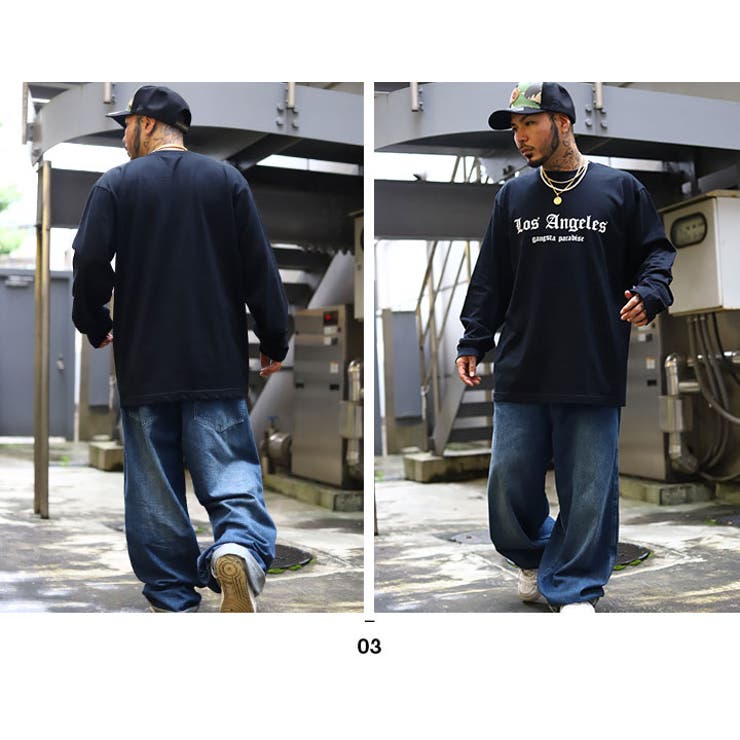ACEFLAG(エースフラッグ)のロンT(長袖Tシャツ)モデル着用画像4