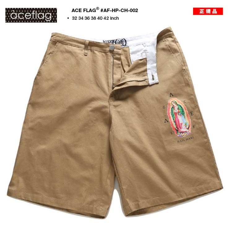 ハーフパンツACE FLAG チノパン[品番：HKHM0006409]｜本格派大人