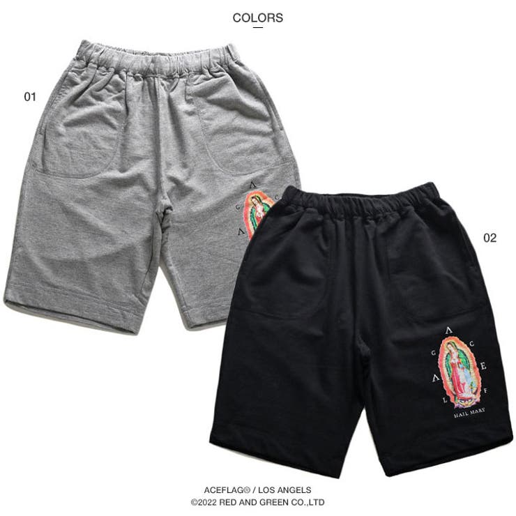 ハーフパンツACE FLAG スウェット | 本格派大人のB系  | 詳細画像8 