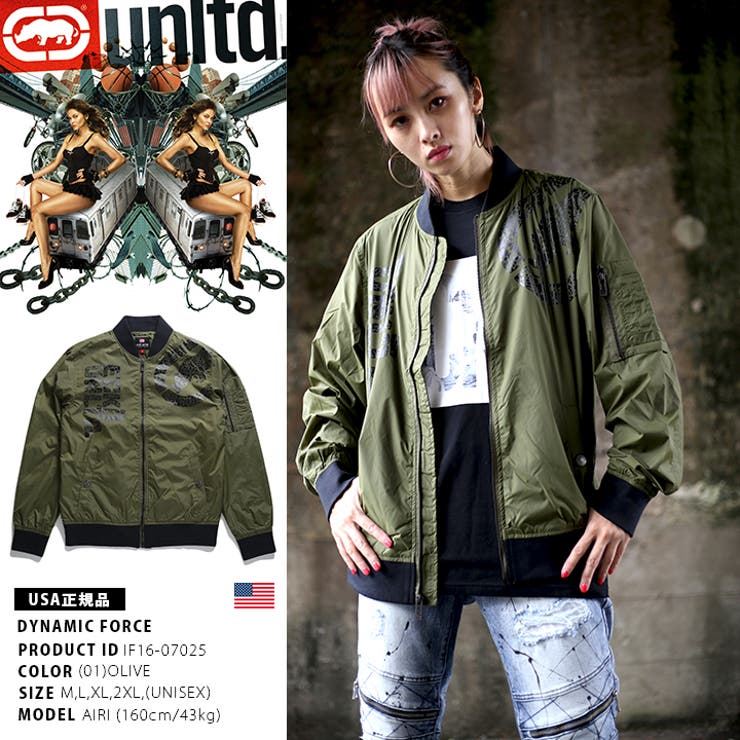 ECKO FUNCTION ダウンジャケット HIPHOPＬメンズ 黒ab