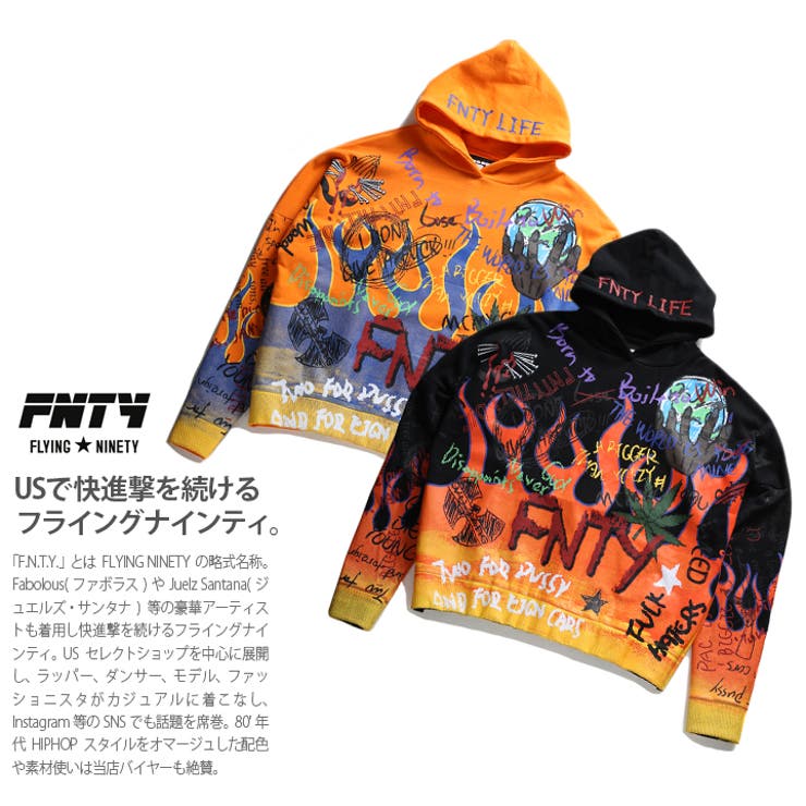 フードパーカー 長袖 フライングナインティ[品番：HKHM0002530]｜本格