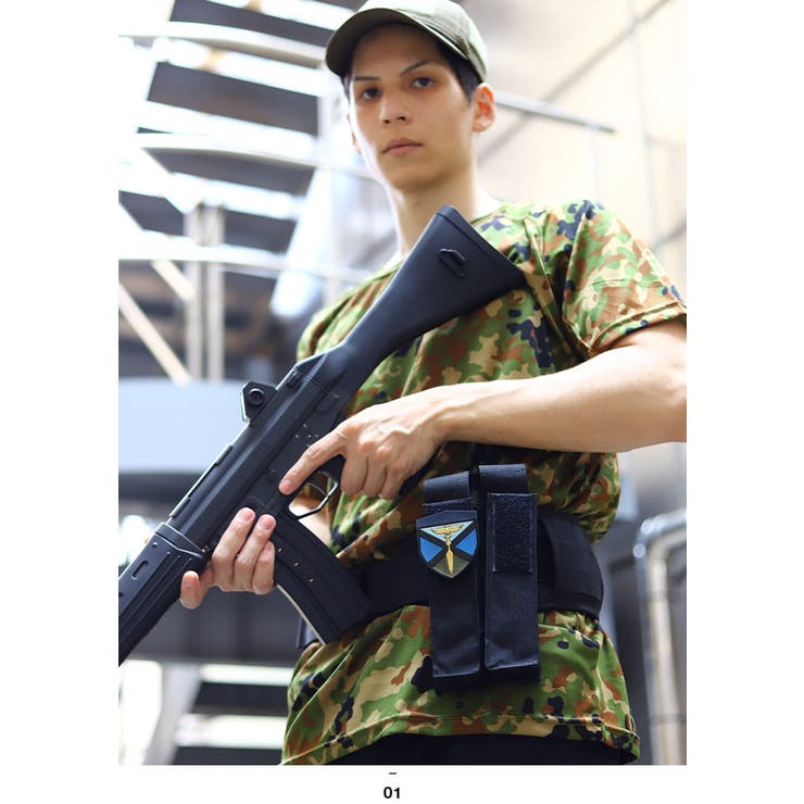 水陸機動団(防衛省陸上自衛隊グッズ)のワッペン(部隊章/パッチ/PX品）モデル着用画像6