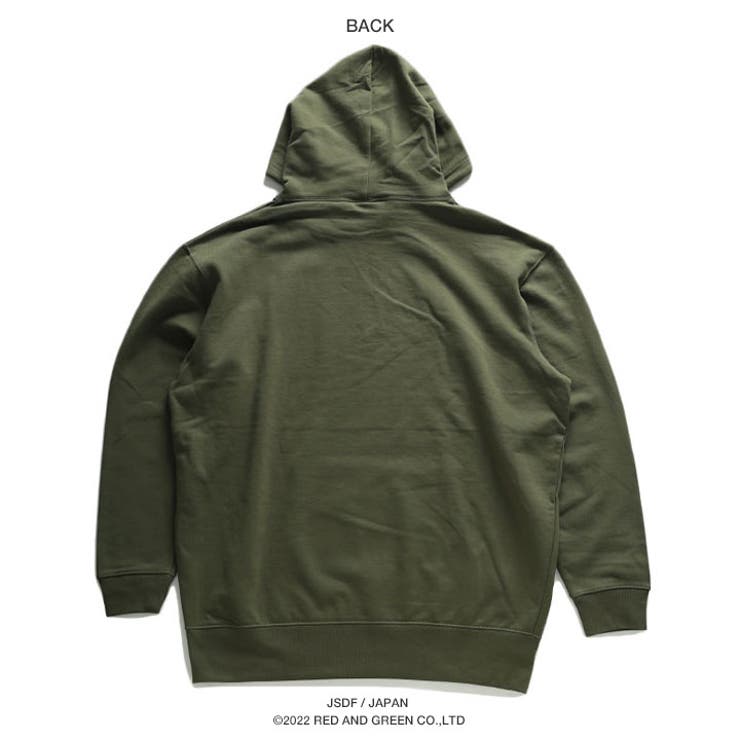 OD色(防衛省陸上自衛隊グッズ)のパーカー(裏パイルスウェット/PX品)商品画像
