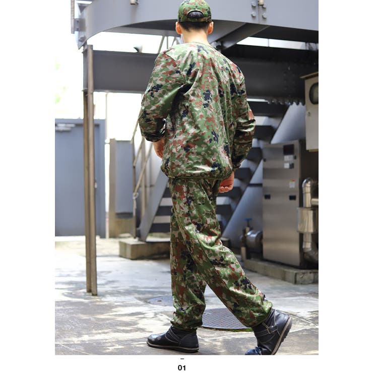 ナイロンパンツ自衛隊 グッズ 陸自迷彩[品番：HKHM0006703]｜本格派