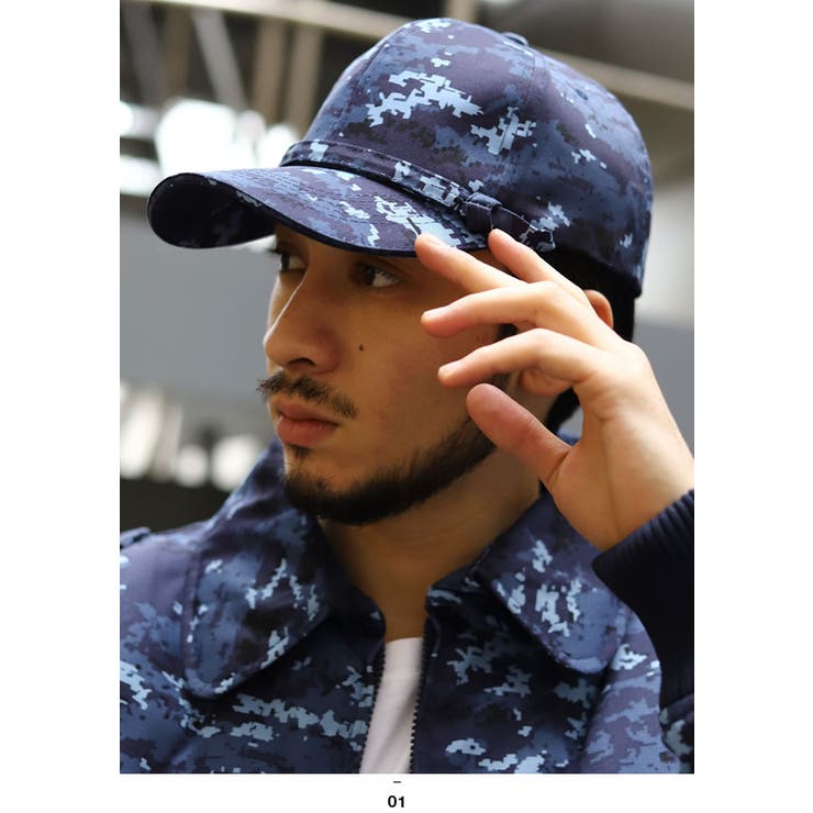 海自迷彩(防衛省海上自衛隊グッズ)のキャップ(帽子)モデル着用画像4