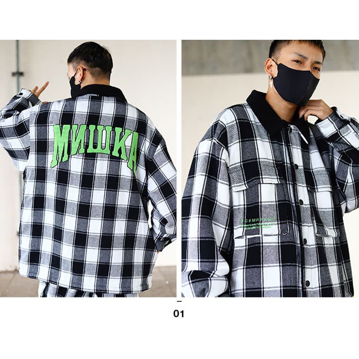 ジャケットミシカ MISHKA ボア付き[品番：HKHM0003743]｜本格派大人のB系  （ホンカクハオトナノビーケイ）のメンズファッション通販｜SHOPLIST（ショップリスト）