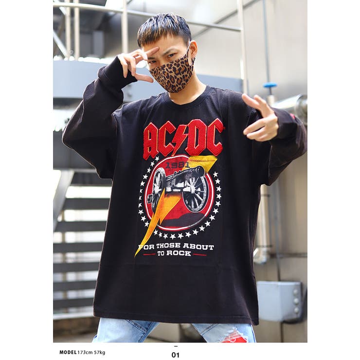 ロンTREASON 高級ブランド × ACDC Tシャツ 【第1位獲得！】