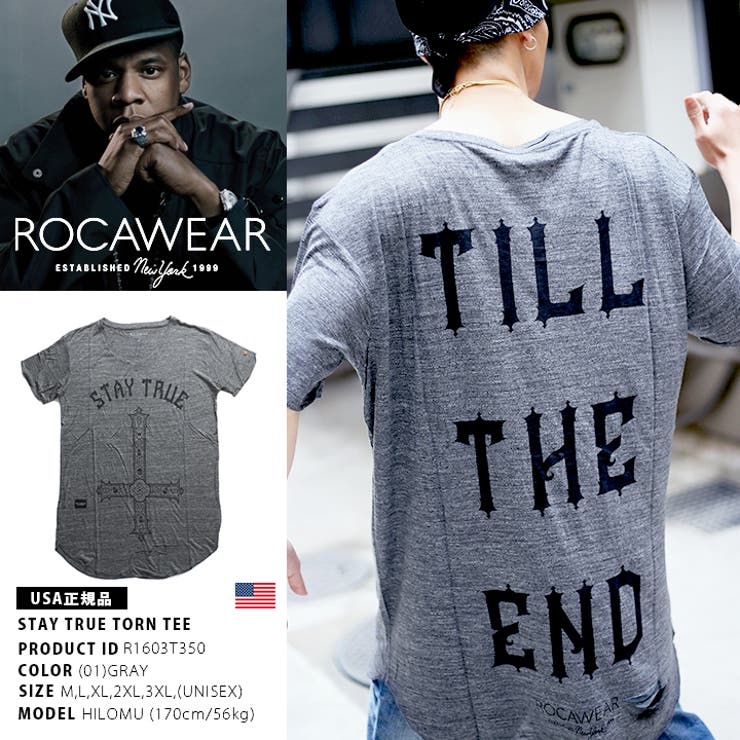 Tシャツ ロカウェア ROCAWEAR[品番：HKHM0001912]｜本格派大人のB系