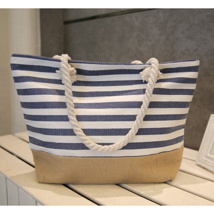 ビーチバッグ 花柄 ボーダー柄 | HOYUKI | 詳細画像12 