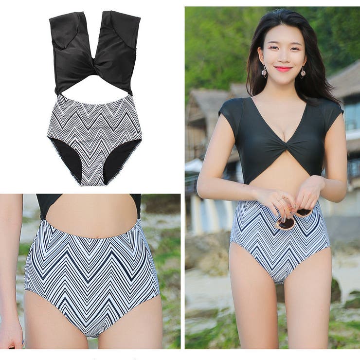 モノキニ バイカラー ホワイト | HOYUKI | 詳細画像4 