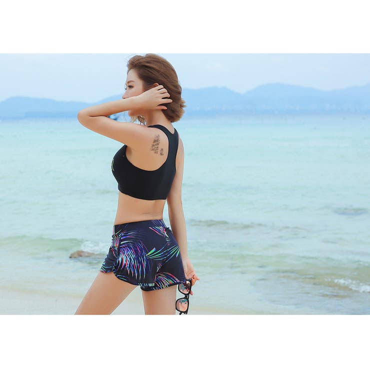 【プチトマト】レディース 水着 RA 　Ｌサイズ新品•未使用 フィットネス水着 レディース セパレート[品番：HO000003820