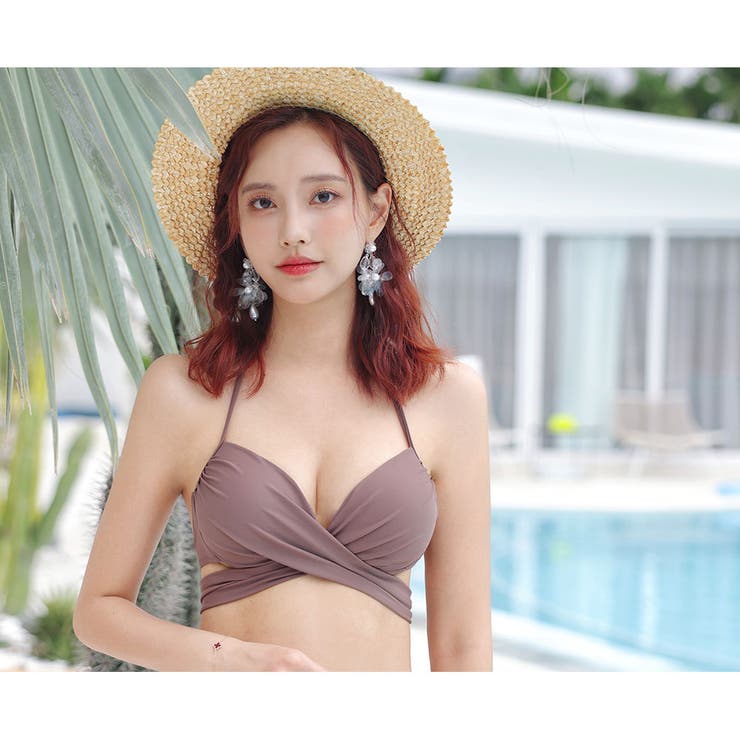 YUKARI SWIM Haze/Cara ハイビスカス ビキニボトム 単品 org.jpg