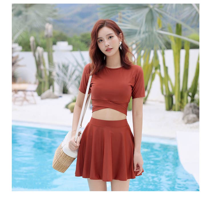 水着 レディース 3点セット体型カバー | HOYUKI | 詳細画像23 