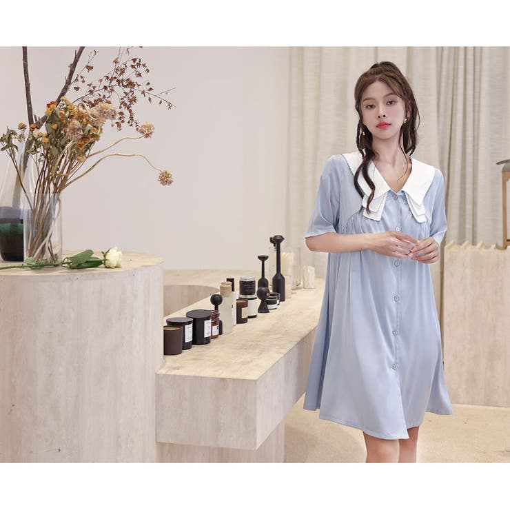 ルームウェア シャツワンピース レディース | HOYUKI | 詳細画像5 